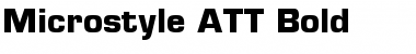 Microstyle ATT Bold Font