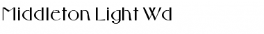 Middleton-Light Wd Regular Font