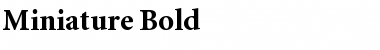 Miniature Bold Font