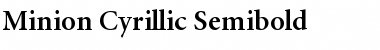 Minion Cyrillic Semibold Font