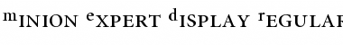 Download Minion Expert Display Font