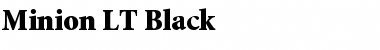 Minion LT Black Regular Font