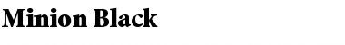 Minion-Black Black Font