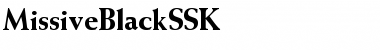 MissiveBlackSSK Font
