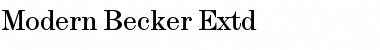 Download Modern Becker Extd Font