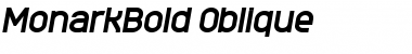 Download MonarkBold Oblique Font