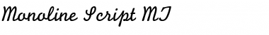 Monoline Script MT Italic Font