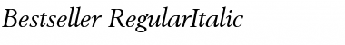 Bestseller RegularItalic Font