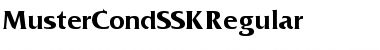 Download MusterCondSSK Font