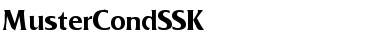 Download MusterCondSSK Font