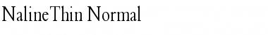 NalineThin Normal Font