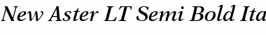 NewAster LT SemiBold Italic