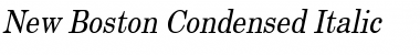 New Boston Condensed Italic Font