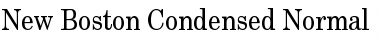 New Boston Condensed Normal Font