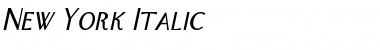 New York Italic Font