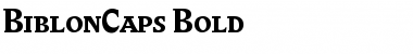 Download BiblonCaps Font