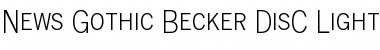 Download News Gothic Becker DisC Light Font