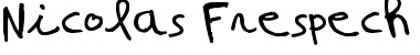 Nicolas Frespech Regular Font