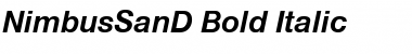 NimbusSanD Bold Italic