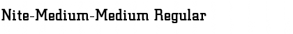 Download Nite-Medium-Medium Font