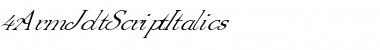 4ArmJoltScriptItalics Regular Font