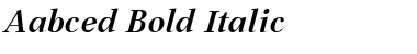 Aabced Bold Italic