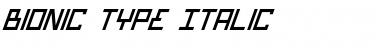 Download Bionic Type Italic Font