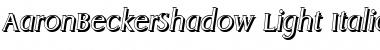 Download AaronBeckerShadow-Light Font