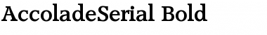 Download AccoladeSerial Font