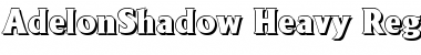 AdelonShadow-Heavy Regular Font
