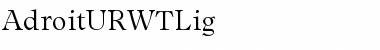 AdroitURWTLig Regular Font