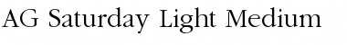 Download AG Saturday-Light Font
