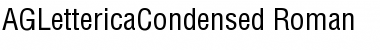 Download AGLettericaCondensed Font