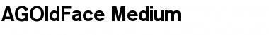 AGOldFace-Medium Medium Font