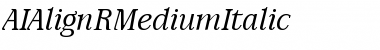 AIAlign Italic Font