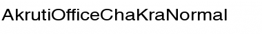 AkrutiOfficeChakra Normal Font