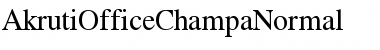 AkrutiOfficeChampa Normal Font