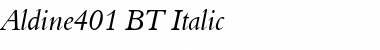 Aldine401 BT Italic