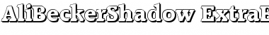 AliBeckerShadow-ExtraBold Regular Font