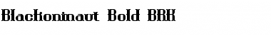 Download Blackoninaut Bold BRK Font