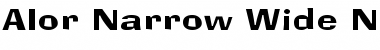 Download Alor Narrow Wide Font