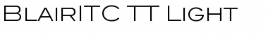 BlairITC TT Light Font