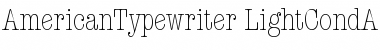AmericanTypewriter Font