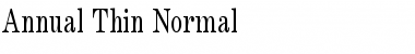Download Annual Thin Font
