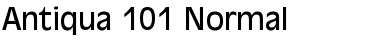 Antiqua 101 Normal Font