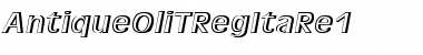 AntiqueOliTRegItaRe1 Regular Font