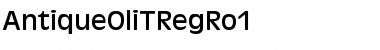 AntiqueOliTRegRo1 Regular Font