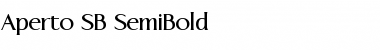 Aperto SB SemiBold Font