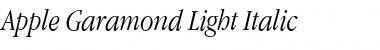 Apple Garamond Light Italic