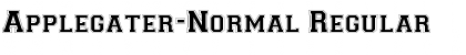 Download Applegater-Normal Font